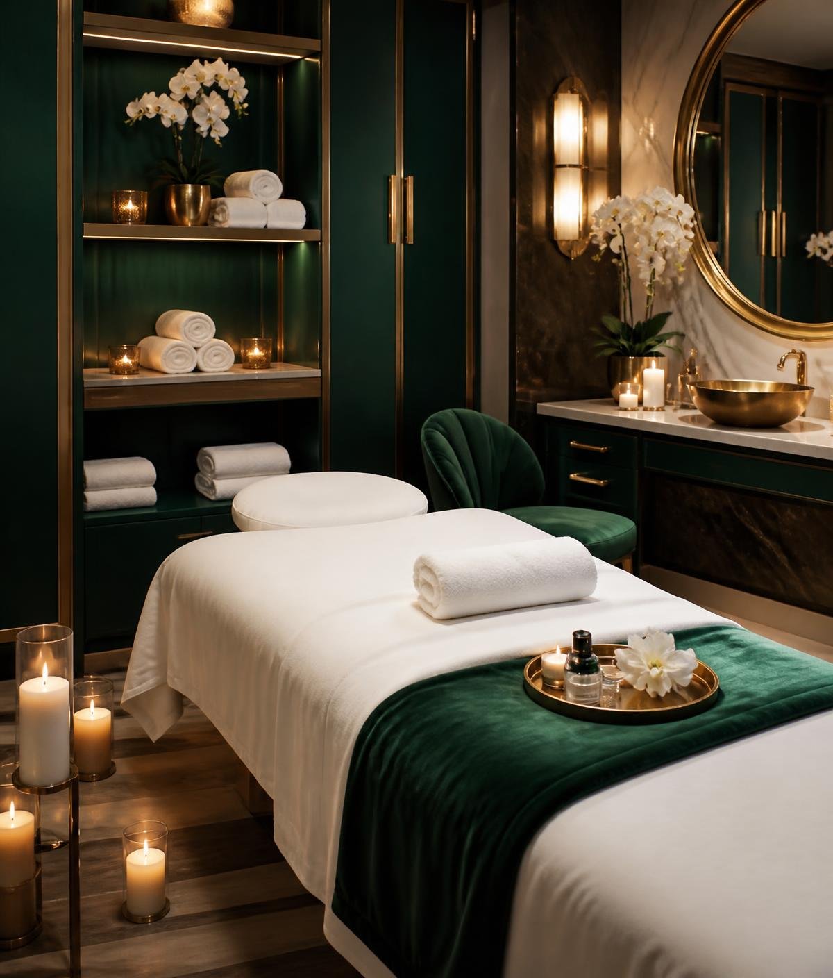 Private spa treatment suite at Allure Salon & Spa